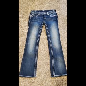 Women's Vigoss Jeans 28 x 33 The New York Boot Cut Flap Pockets Embellished